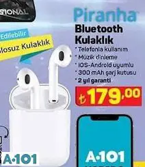 PİRANHA BLUETOOTH KULAKLIK PİRANHA BLUETOOTH KULAKLIK